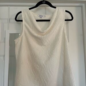 Chico's Textured Cream Sleeveless tank